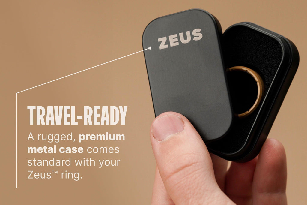 Zeus Edge Deep Stone Grey Ring