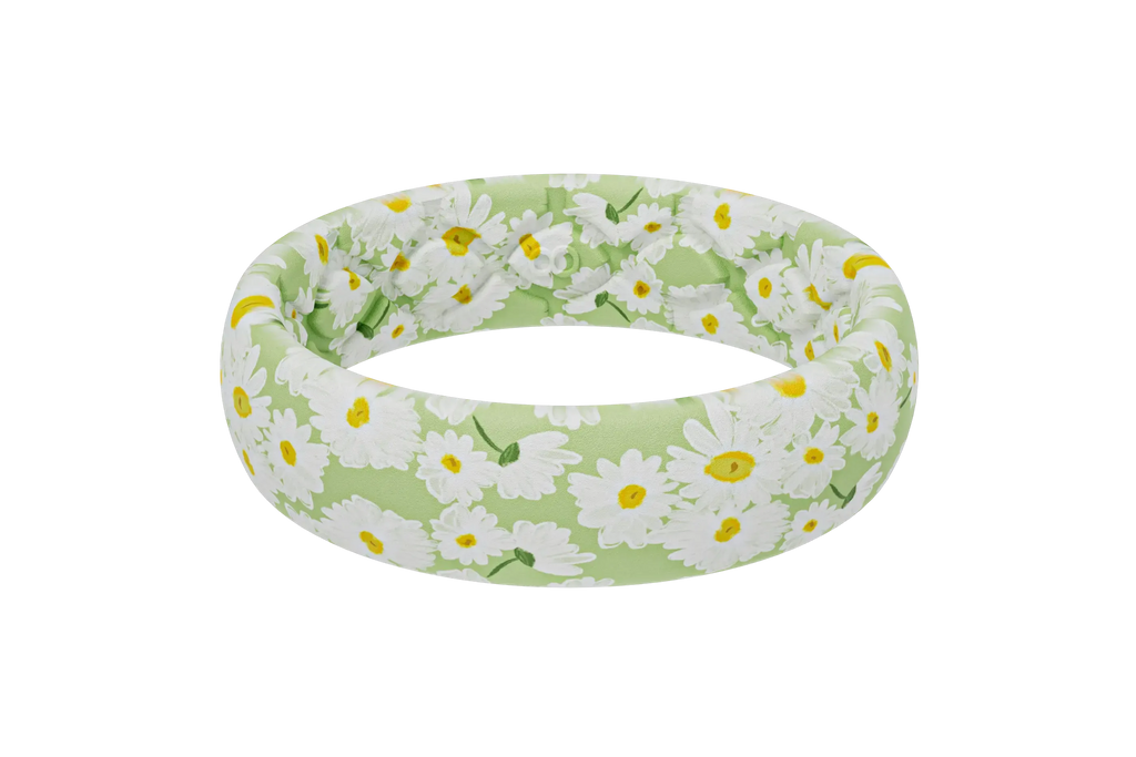 April Daisies Thin Ring
