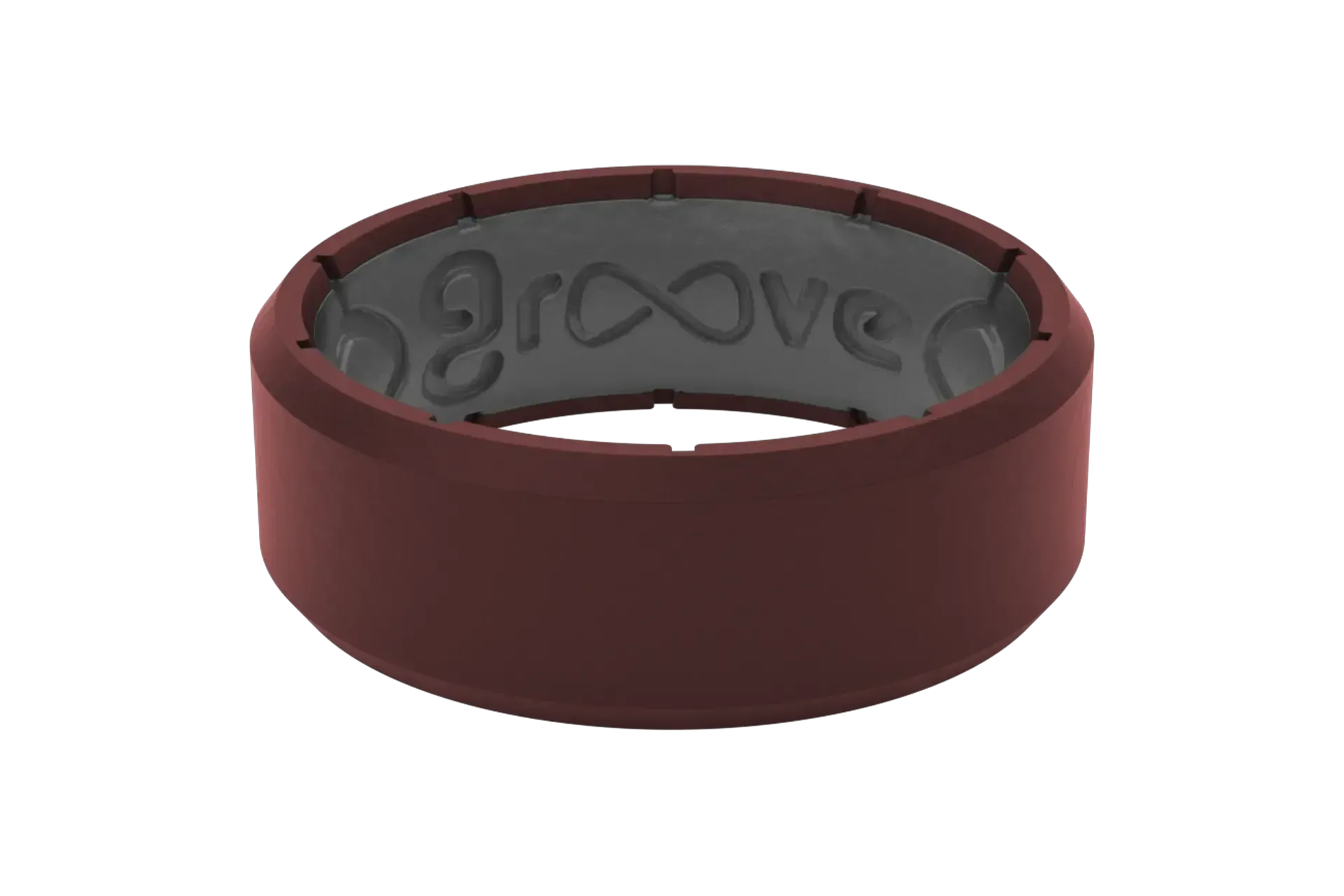 Edge Crimson &amp; Grey Ring