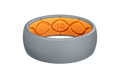 Solid Storm Grey &amp; Orange Ring