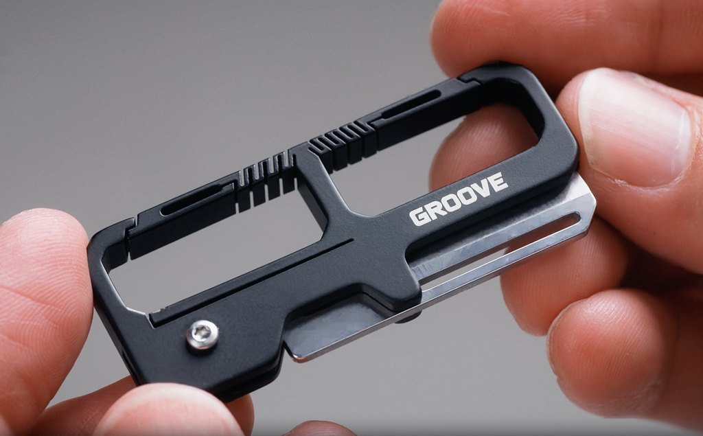 Groove® Carabiner Knife - Black