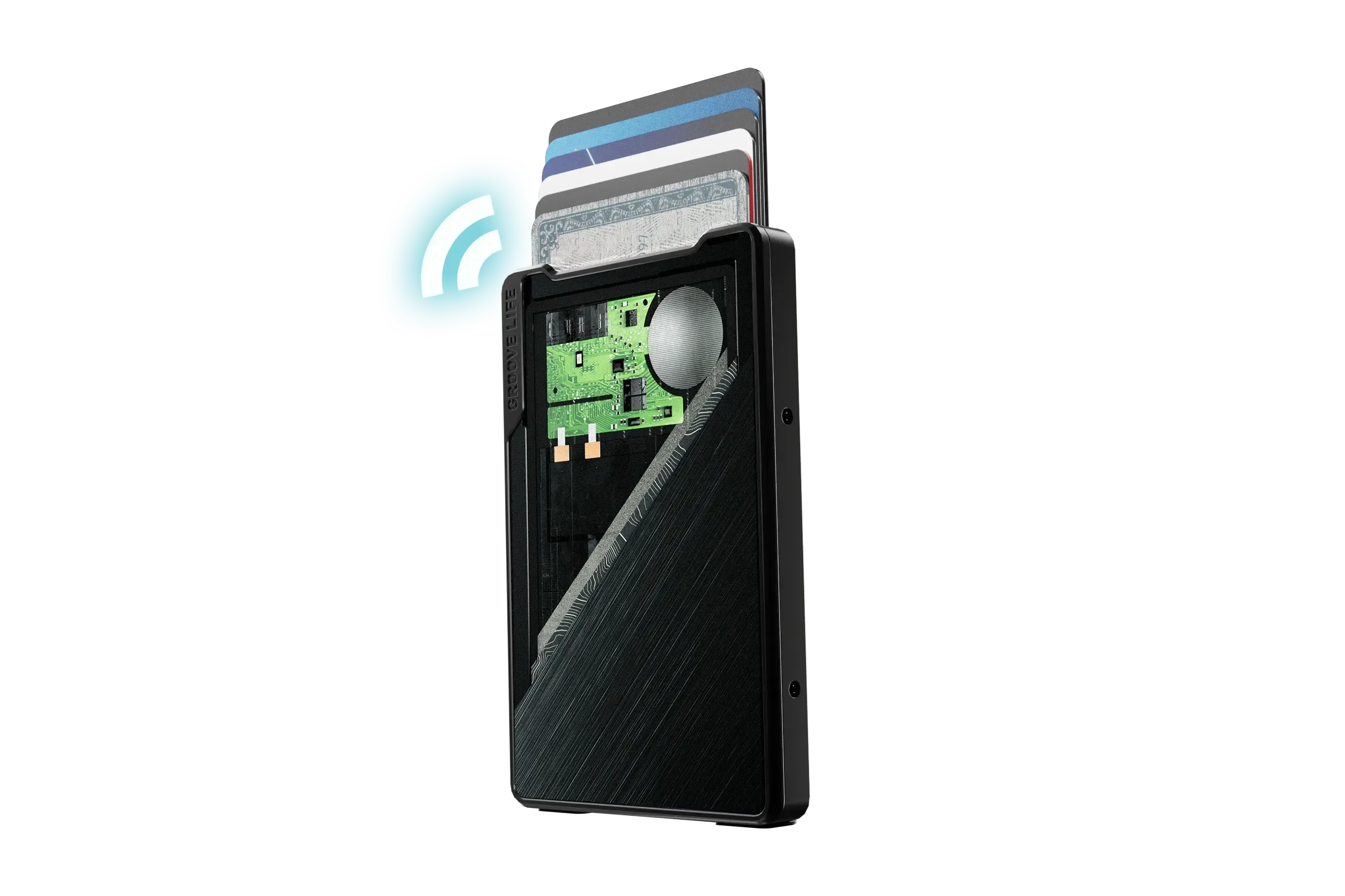 Groove Smart Wallet Trace with MagSafe - Midnight Black