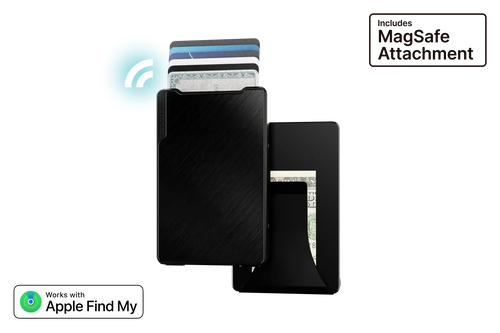 Groove Smart Wallet Trace with MagSafe - Midnight Black
