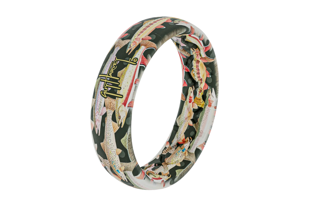 Guy Harvey Trout Species Thin Ring