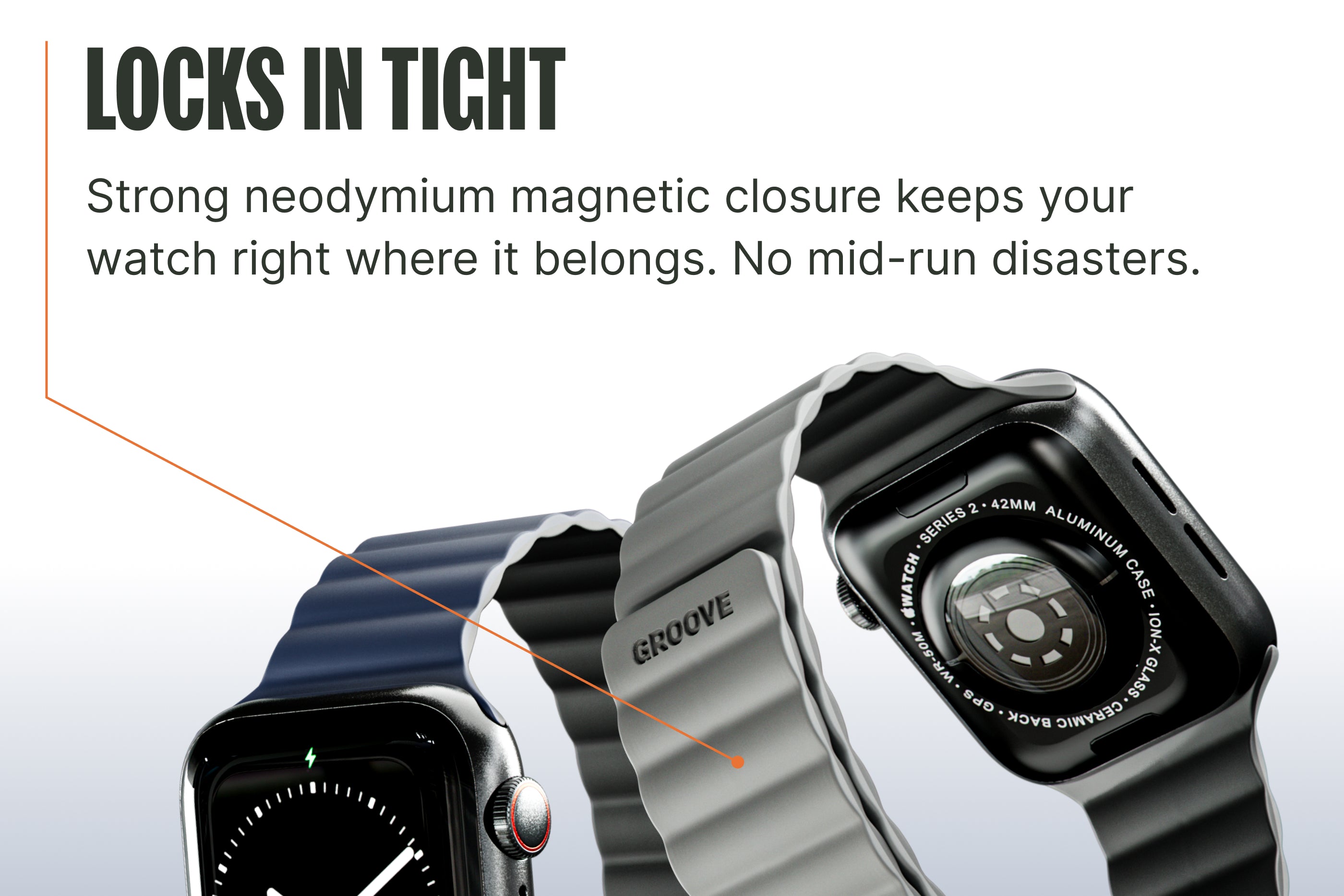 Apple Magnetic Watch Band - Grey