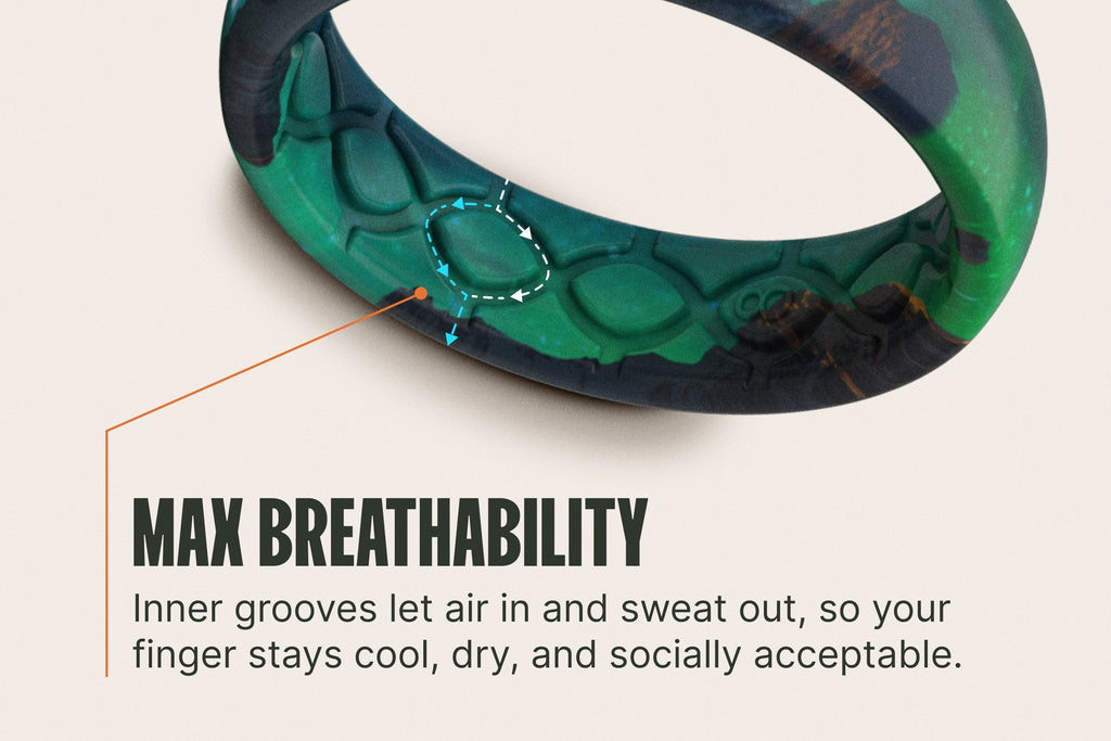 Mossy Oak Country Roots - Hot Pink Camo Thin Ring